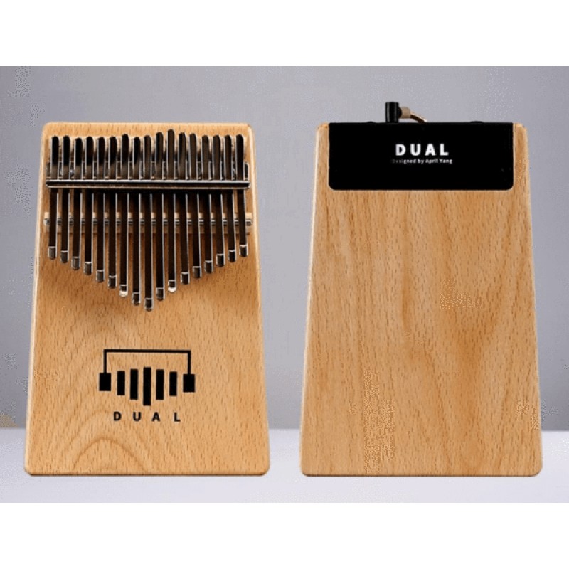 DUAL Kalimba Designed By April Yang | 17 Keys Flatboard Electric Kalimba | Thumb Piano Instrument Christmas Present